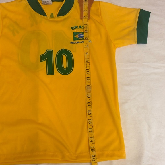 Kids Brazil Soccer Neymar Jr. Jersey - Yellow & Green - Picture 5 of 9